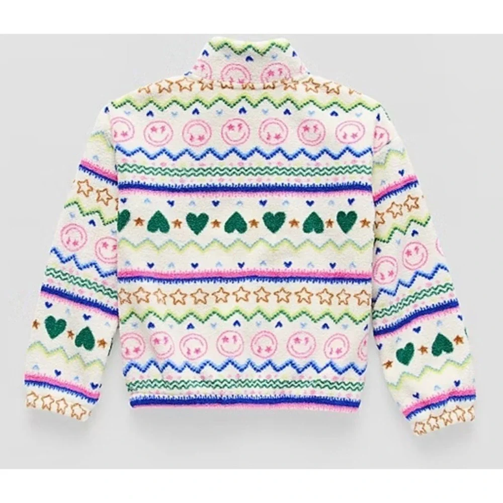 Thereabouts Girls Sherpa Jacket Soft Colorful Happy Girls XL 16